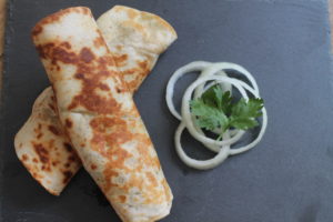 Chicken kathi kebab roll